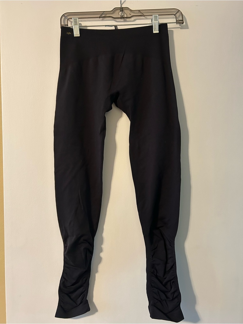 Lole Black Ruched-Ankle Leggings